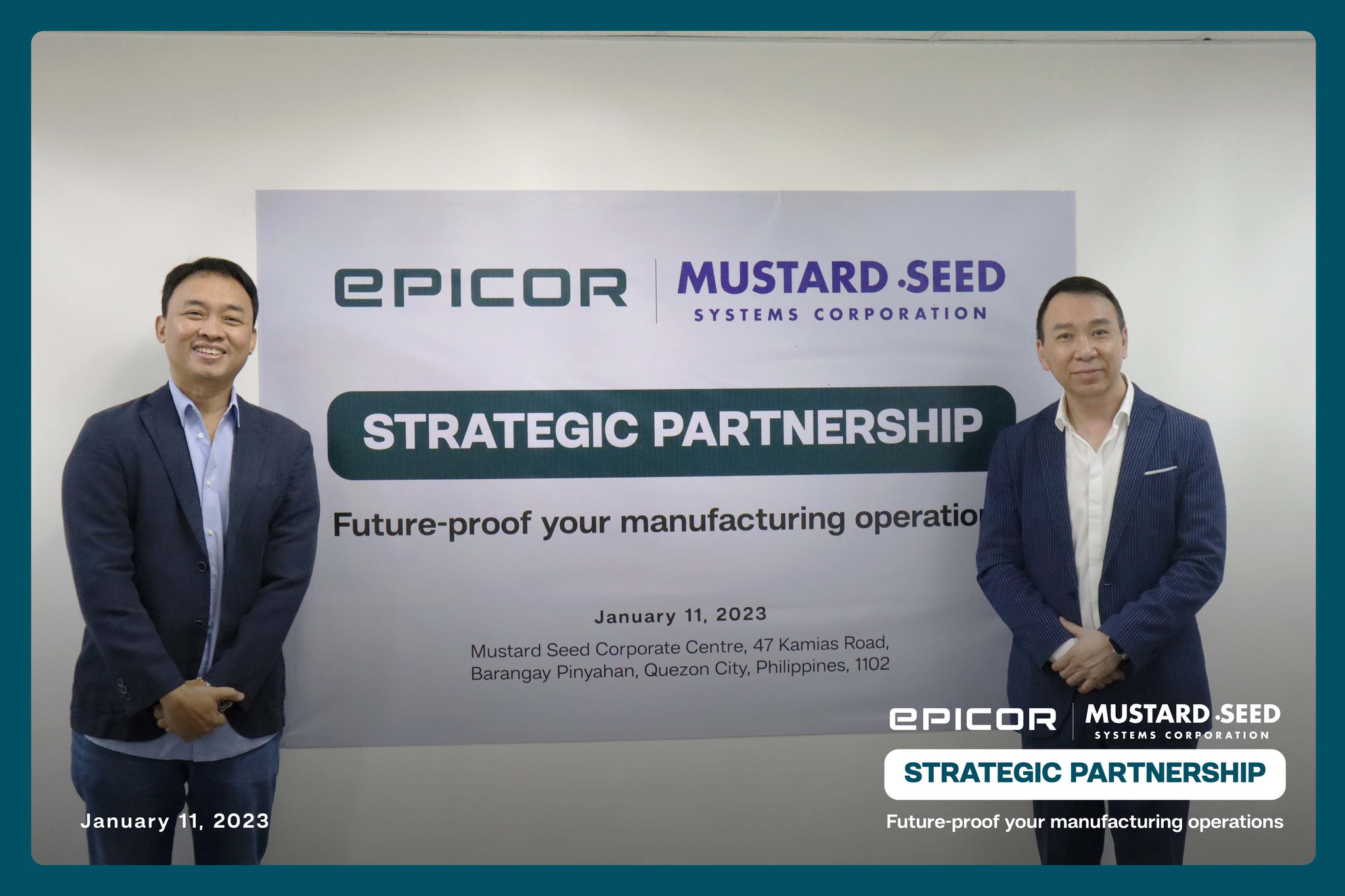 You are currently viewing Mustard Seed Systems Corporation Partners with Epicor to Future-Proof Manufacturing Operations in the Philippines