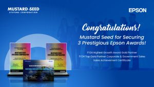 Read more about the article Mustard Seed Systems Corporation Secures Three Prestigious Epson Awards, Reinforcing Leadership in Government and Corporate Technology Solutions