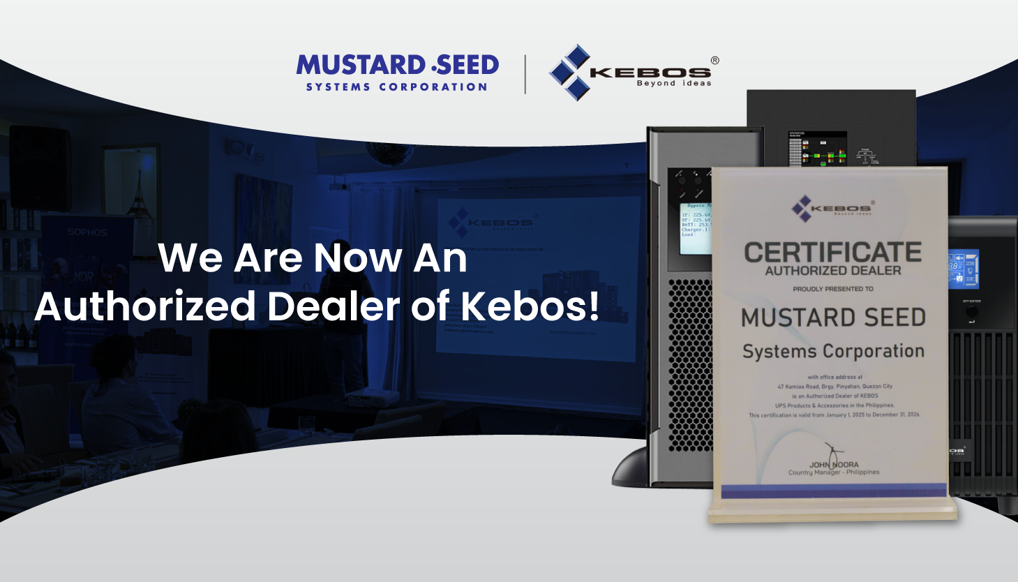 You are currently viewing Mustard Seed Systems Corporation Is Now an Authorized Dealer of Kebos UPS